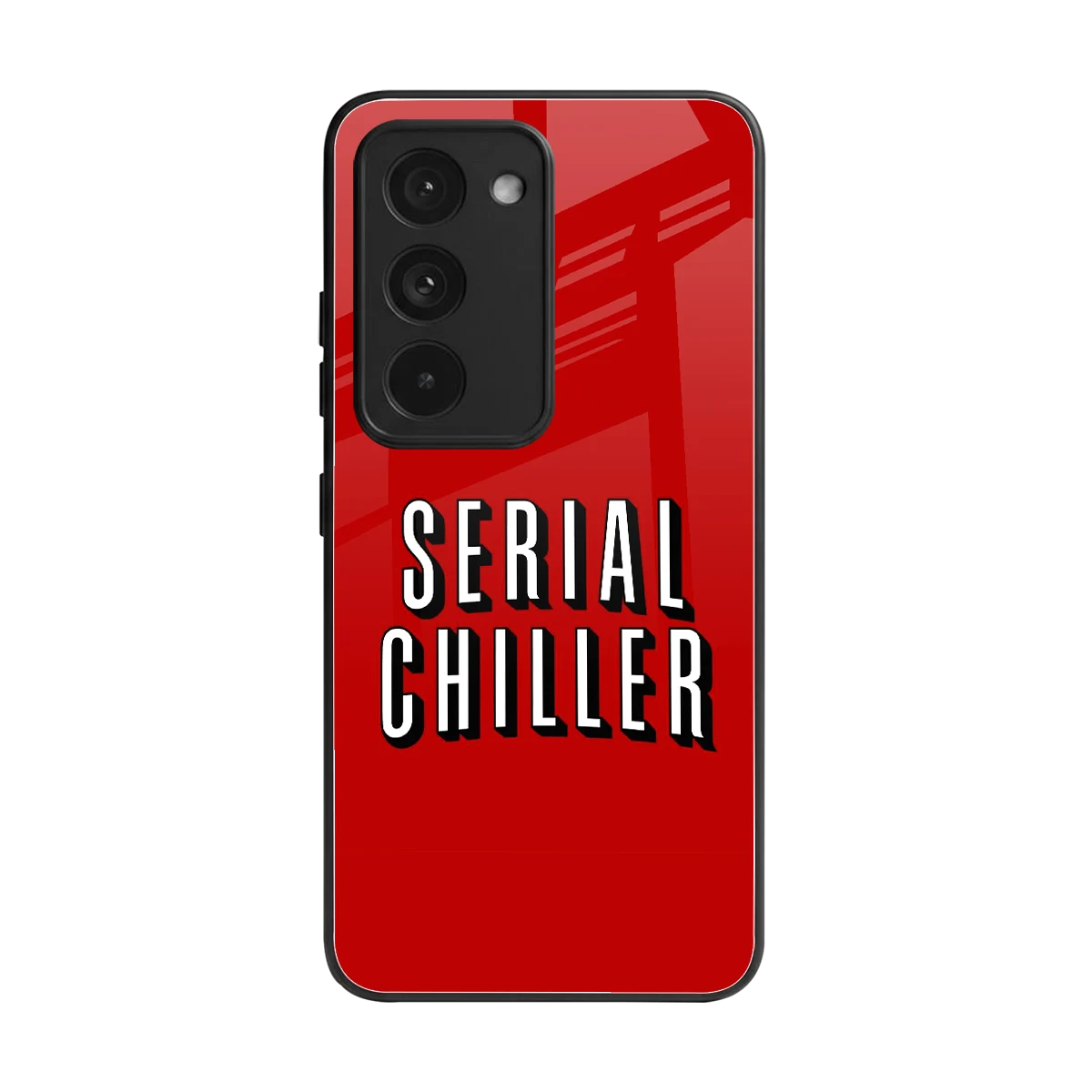 Serial Chiller back phone cover | glass case for redmi 15 5g