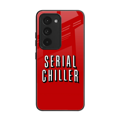 Serial Chiller back phone cover | glass case for redmi 15 5g