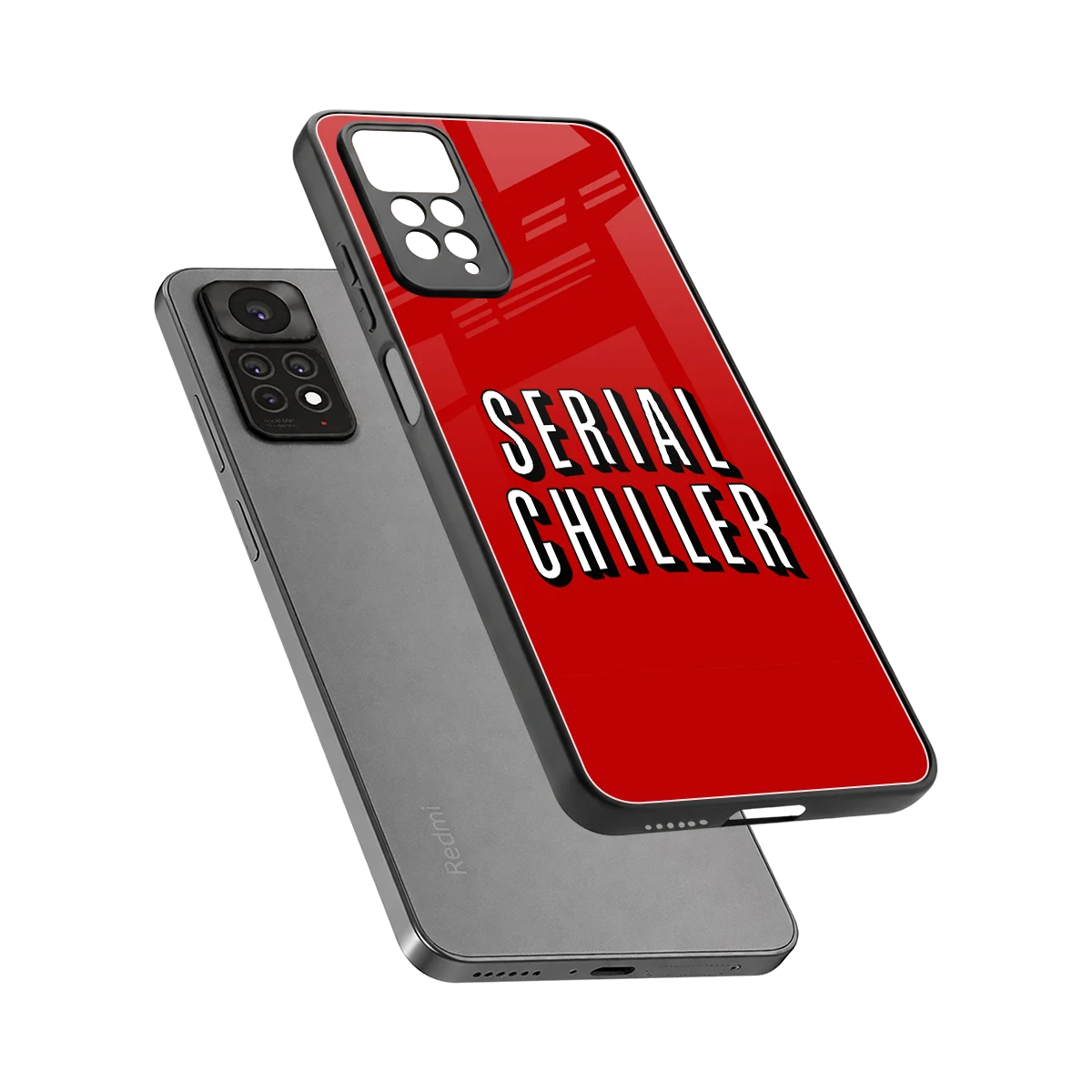 Serial Chiller sleek redmi note 11 pro cover with tempered glass back and TPU edges