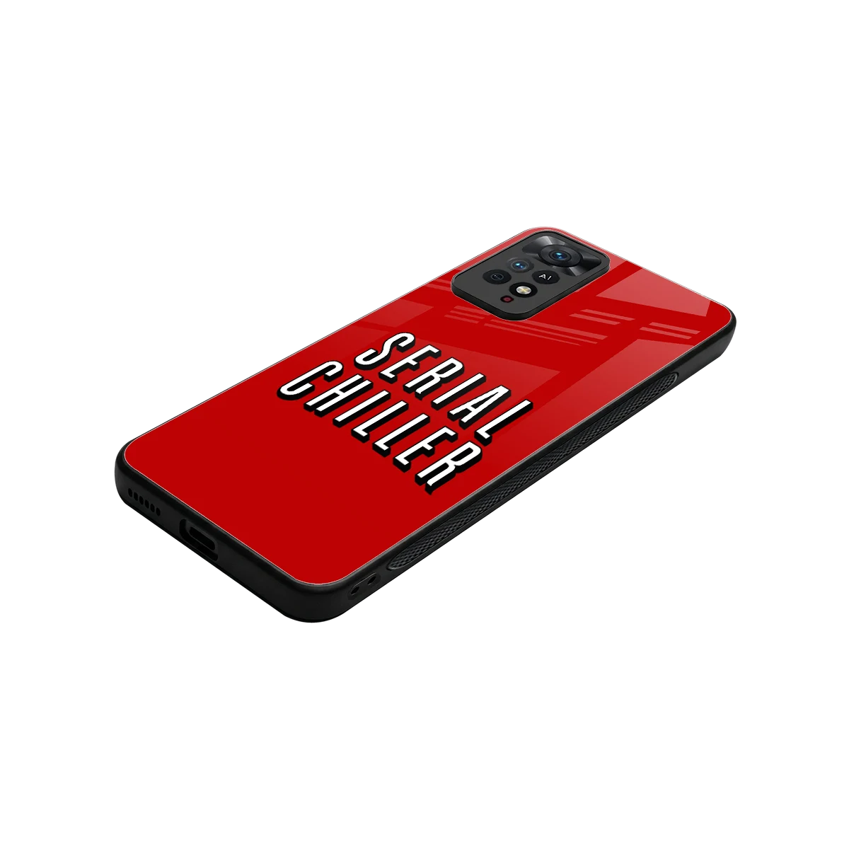 Serial Chiller stylish phone case for redmi note 11 pro | glossy glass and slim fit