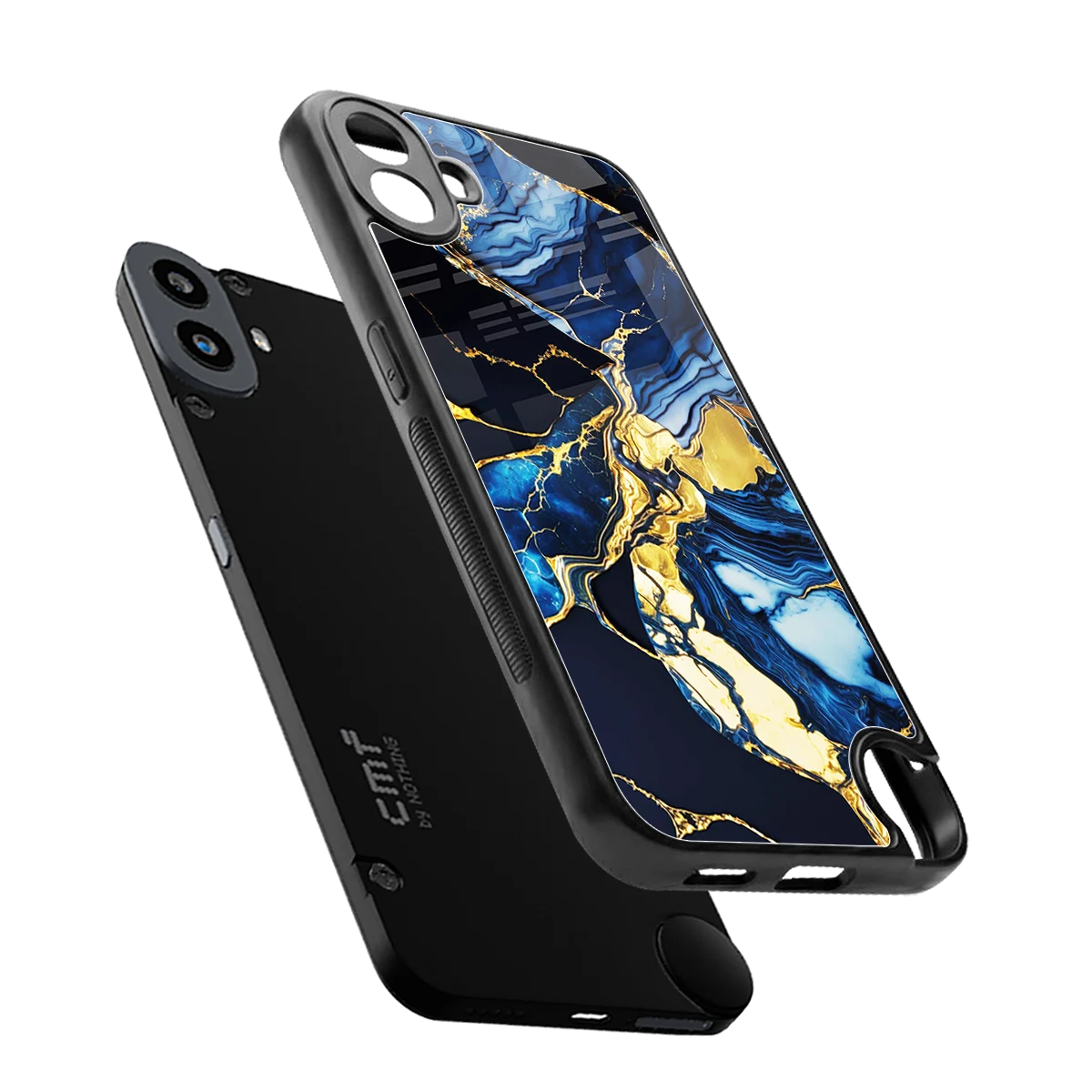 Shadowed Glow sleek cmf nothing phone 1 cover with tempered glass back and TPU edges