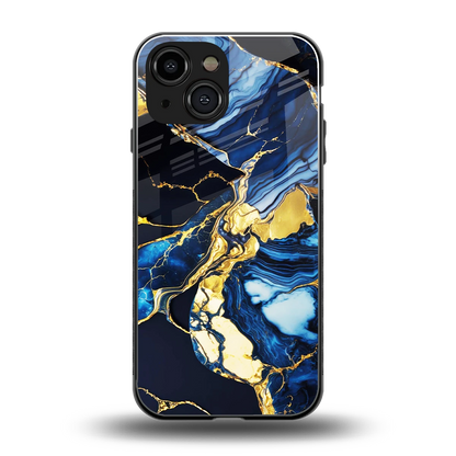 Shadowed Glow back phone cover | glass case for iphone 13 mini