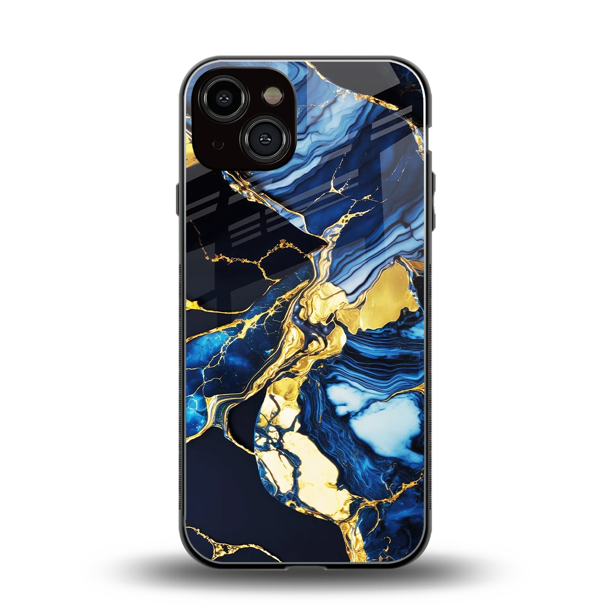 Shadowed Glow back phone cover | glass case for iphone 13