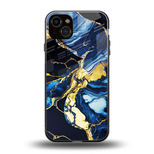 Shadowed Glow back phone cover | glass case for iphone 14 plus