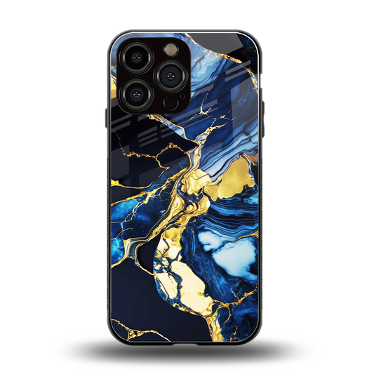 Shadowed Glow back phone cover | glass case for iphone 15 pro max