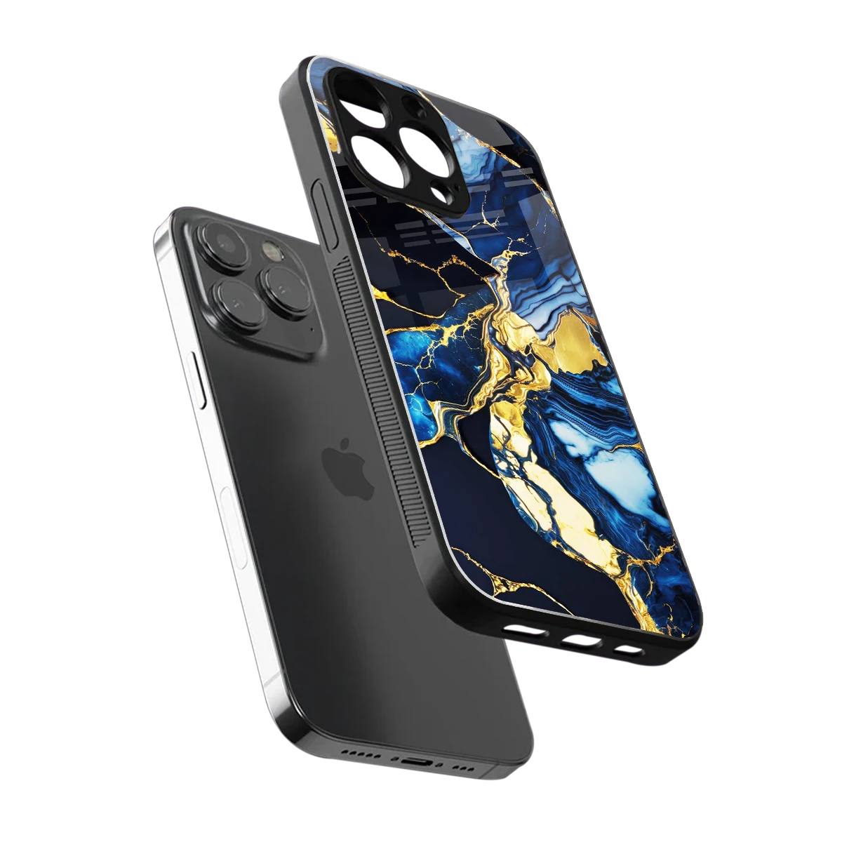 Shadowed Glow sleek iphone 15 pro max cover with tempered glass back and TPU edges