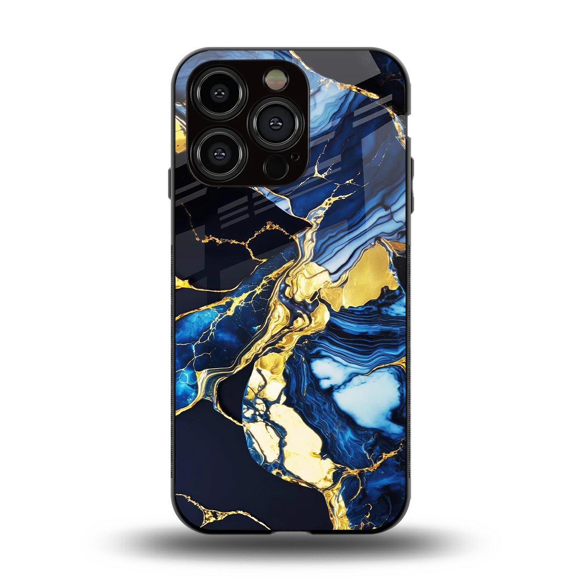 Shadowed Glow back phone cover | glass case for iphone 15 pro
