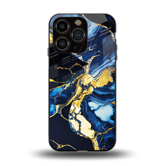 Shadowed Glow back phone cover | glass case for iphone 15 pro