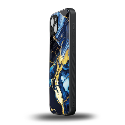 Shadowed Glow iphone 15 mobile cover | shockproof glass phone case