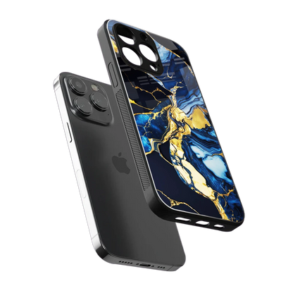 Shadowed Glow sleek iphone 15 pro cover with tempered glass back and TPU edges