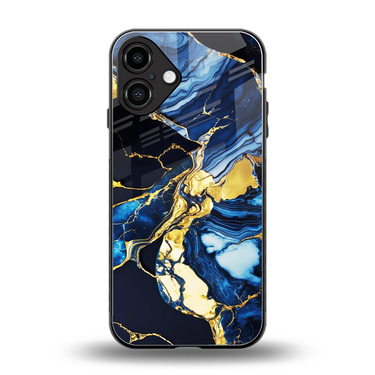 Shadowed Glow back phone cover | glass case for iphone 16 plus