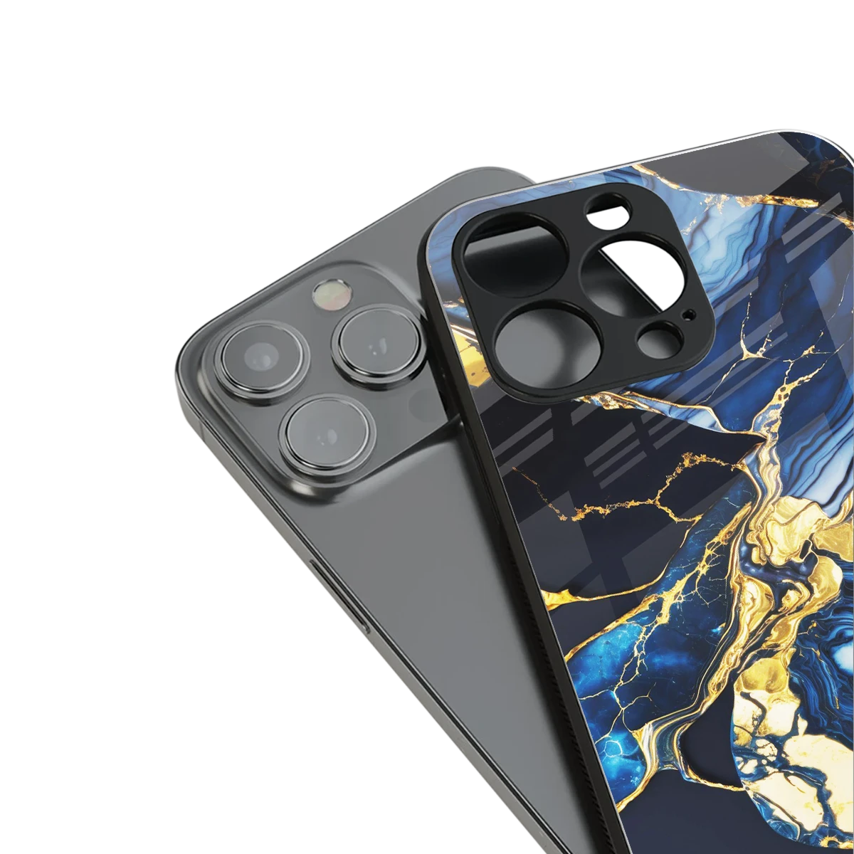 Shadowed Glow stylish phone case for iphone 15 pro max | glossy glass and slim fit