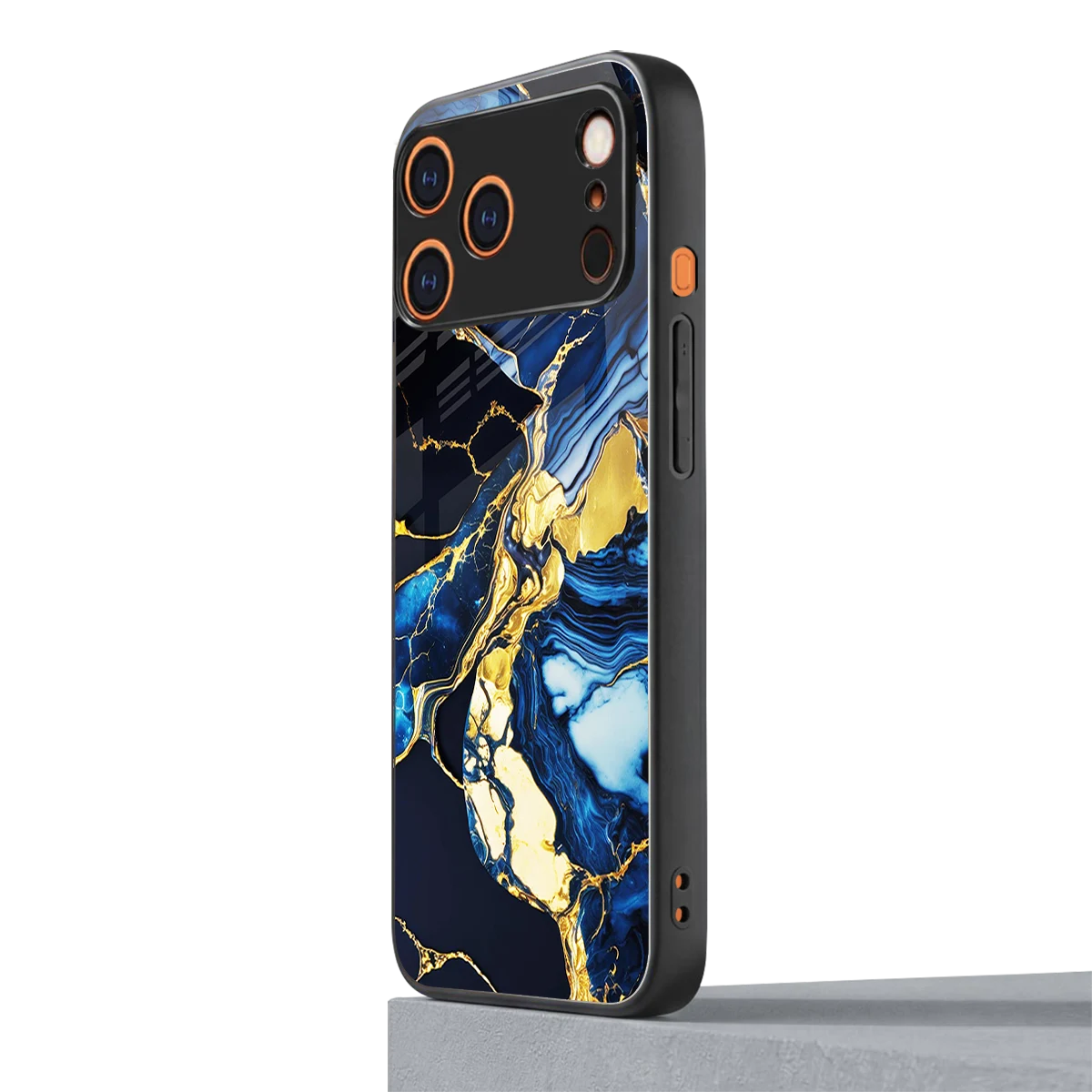 Shadowed Glow iphone 17 pro max mobile cover | shockproof glass phone case