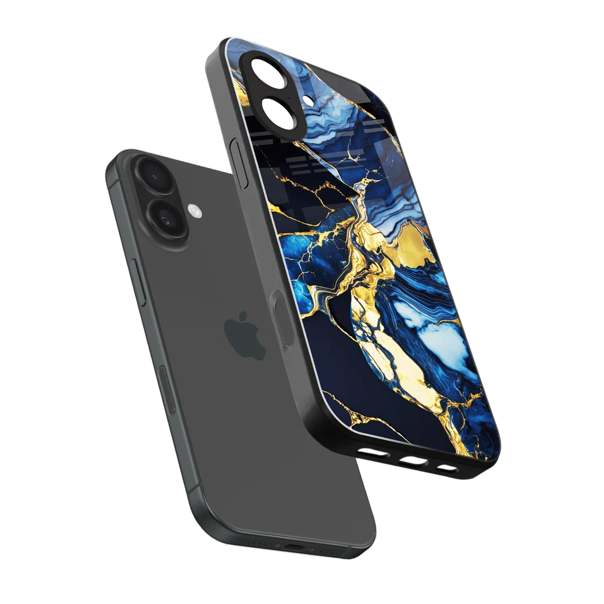 Shadowed Glow sleek iphone 17 cover with tempered glass back and TPU edges