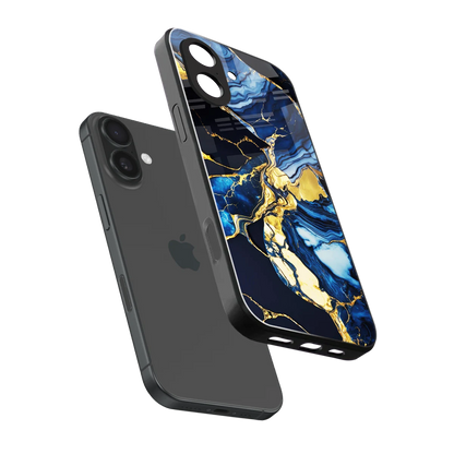 Shadowed Glow sleek iphone 17 cover with tempered glass back and TPU edges