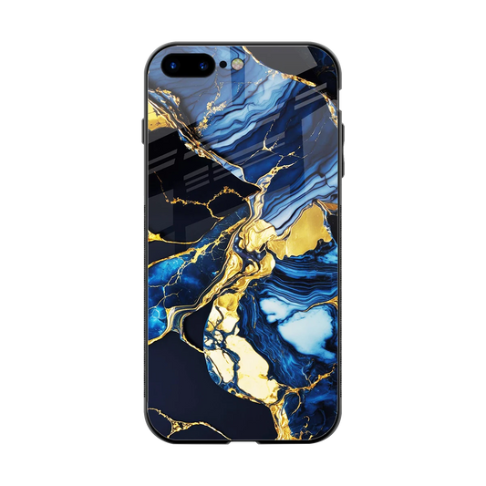 Shadowed Glow back phone cover | glass case for iphone 8 plus