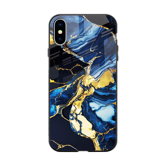 Shadowed Glow back phone cover | glass case for iphone xs