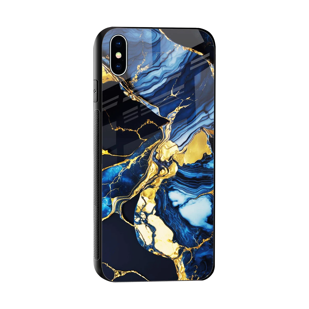 Shadowed Glow sleek iphone xs max cover with tempered glass back and TPU edges