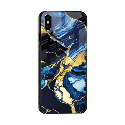 Shadowed Glow sleek iphone xs max cover with tempered glass back and TPU edges