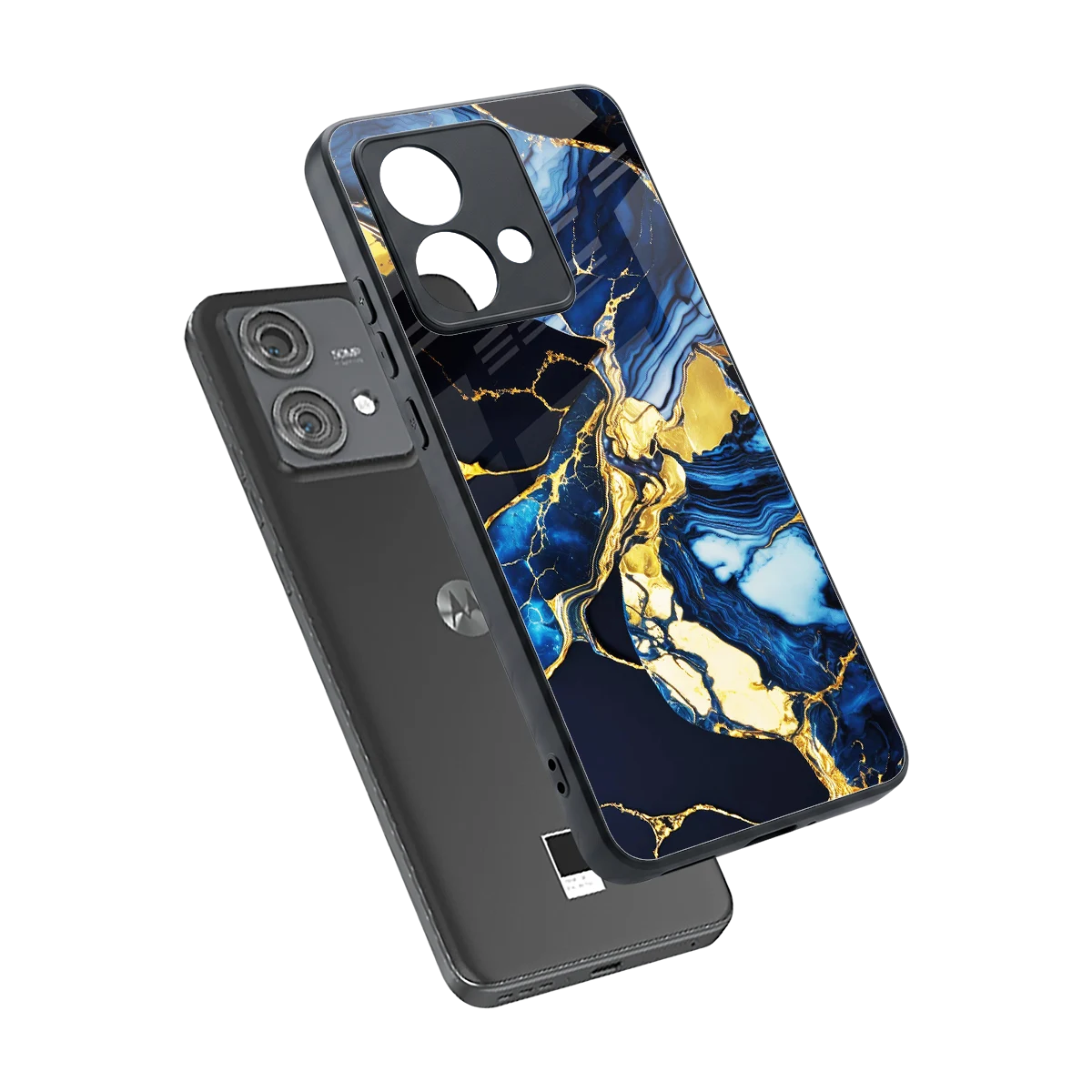 Shadowed Glow sleek motorola edge 40 neo 5g cover with tempered glass back and TPU edges