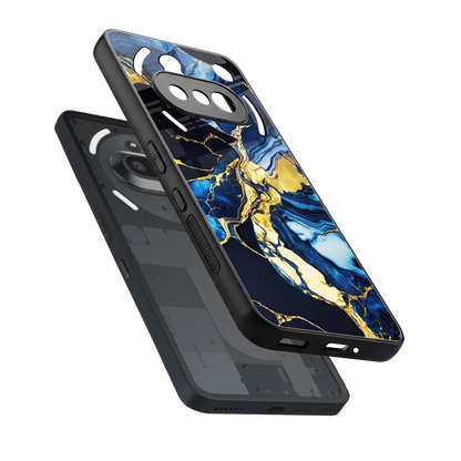 Shadowed Glow sleek nothing phone 3a cover with tempered glass back and TPU edges