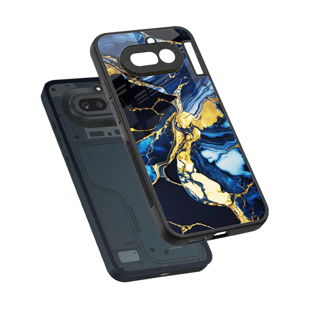 Shadowed Glow sleek nothing phone 4a cover with tempered glass back and TPU edges