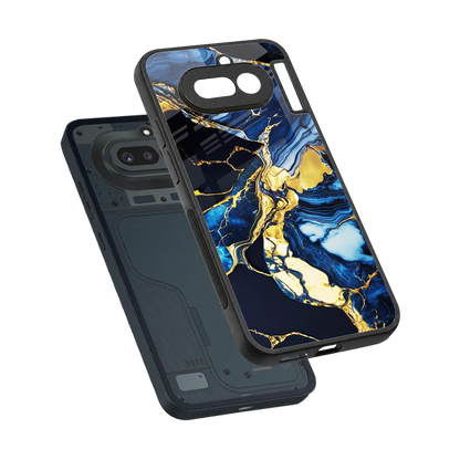 Shadowed Glow sleek nothing phone 4a cover with tempered glass back and TPU edges