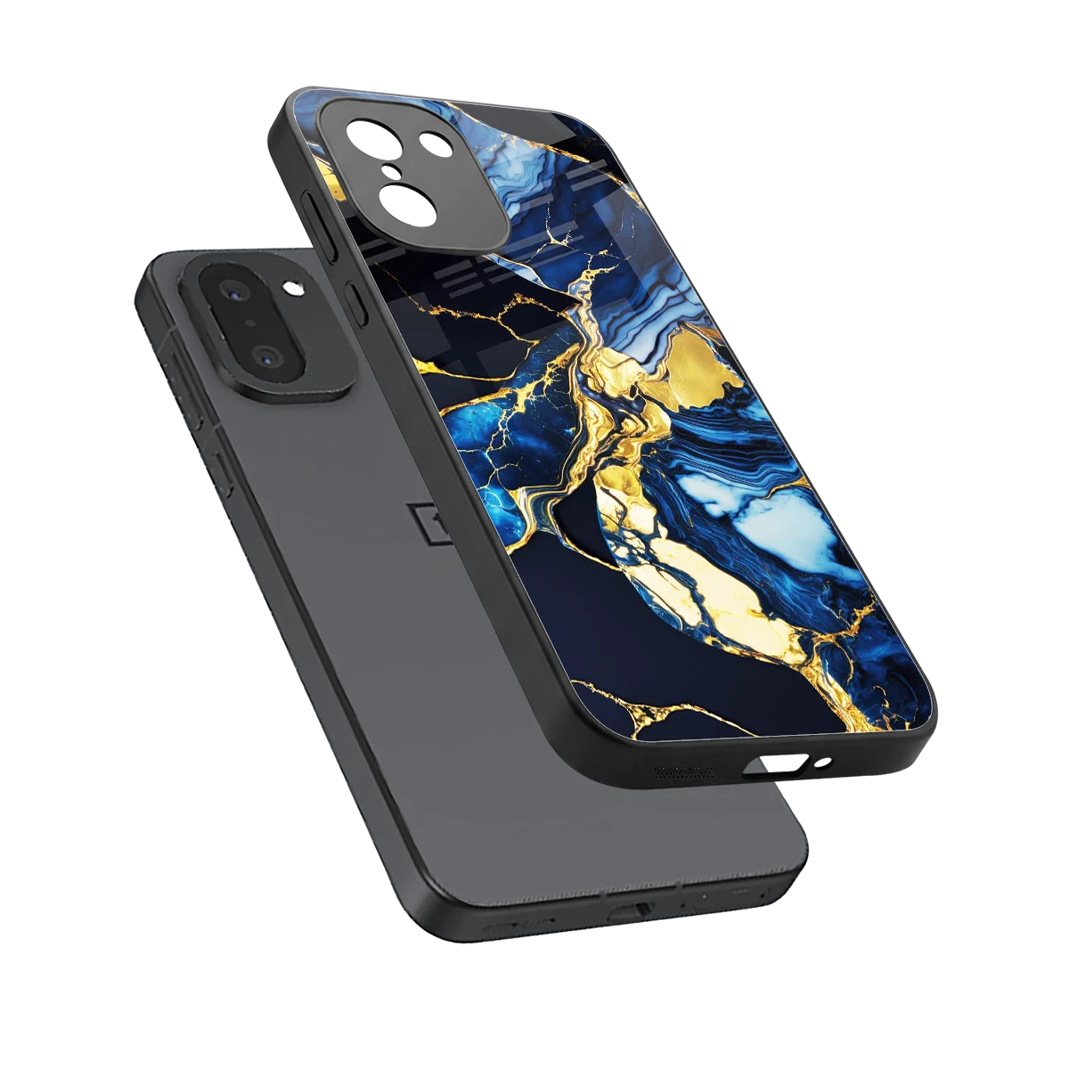 Shadowed Glow sleek oneplus 15r cover with tempered glass back and TPU edges
