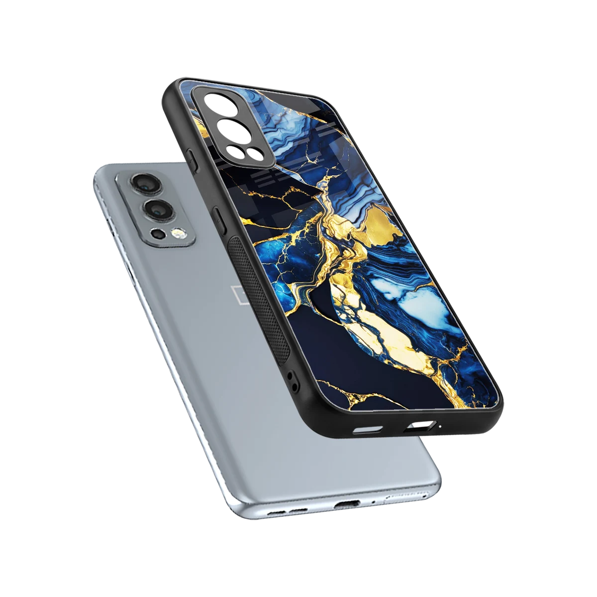 Shadowed Glow sleek oneplus nord 2 cover with tempered glass back and TPU edges