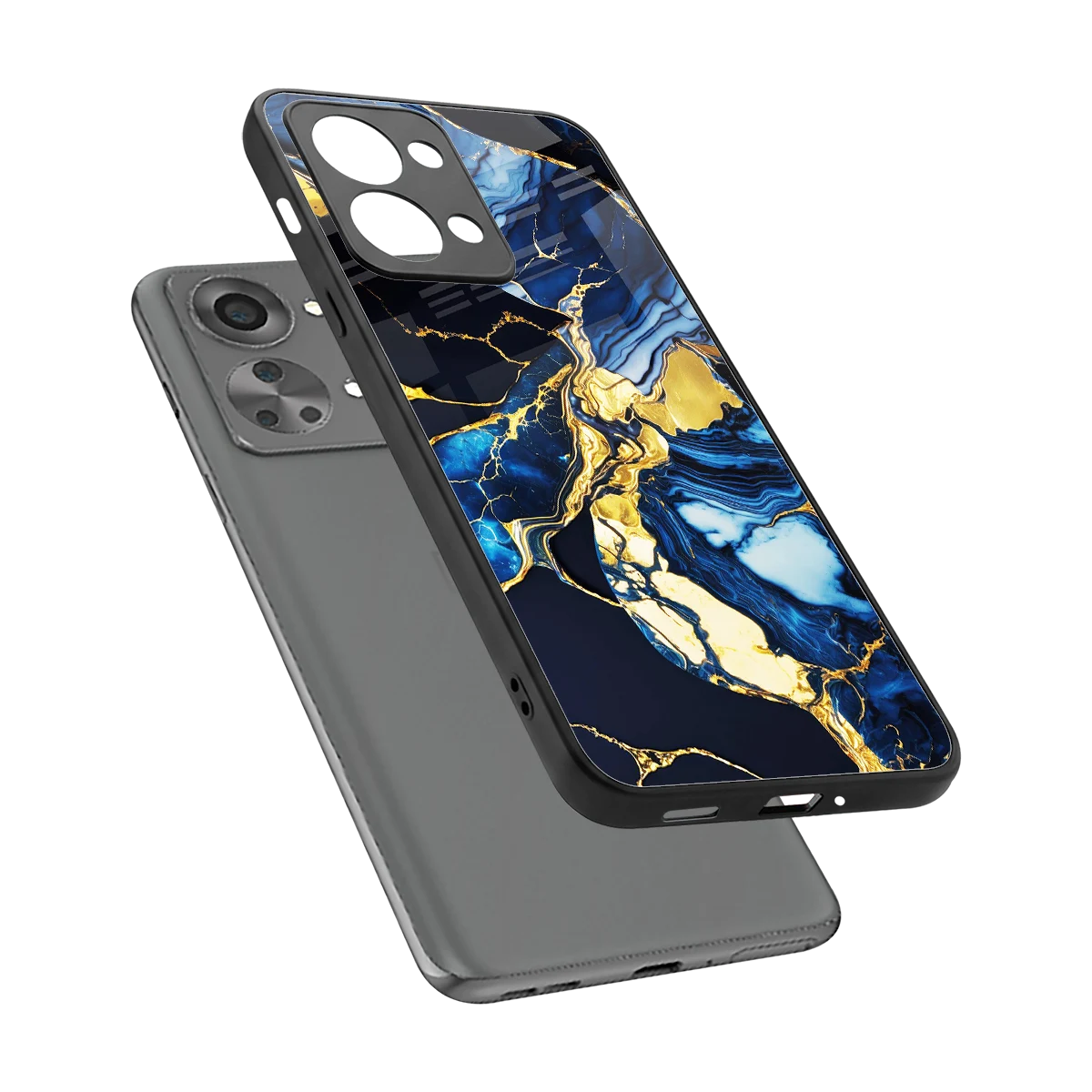 Shadowed Glow sleek oneplus nord 2t cover with tempered glass back and TPU edges