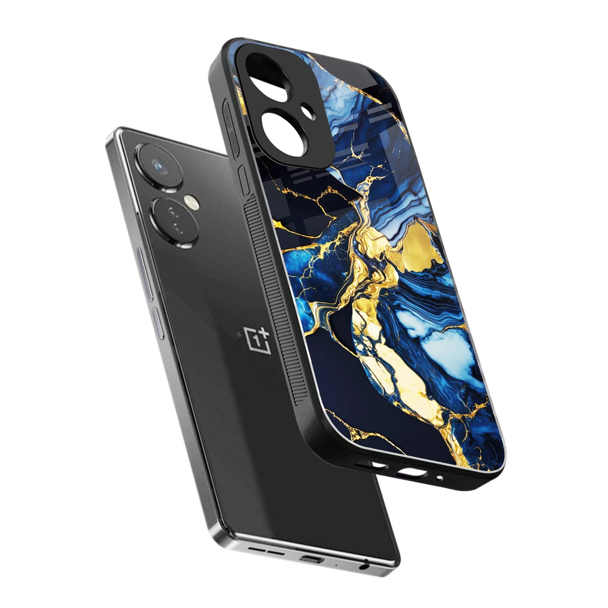 Shadowed Glow sleek oneplus nord ce 3 cover with tempered glass back and TPU edges