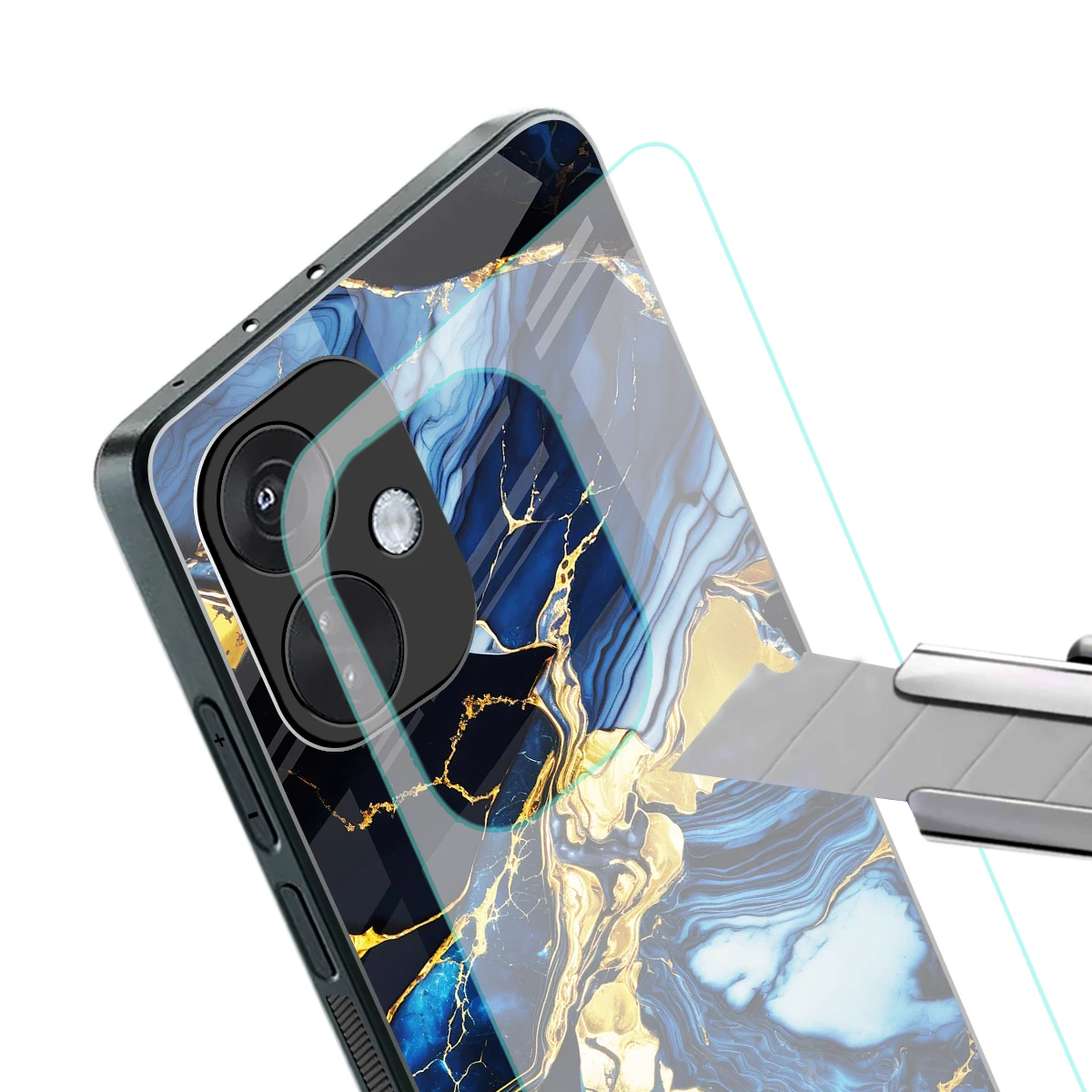 Shadowed Glow stylish phone case for oneplus nord ce 3 | glossy glass and slim fit