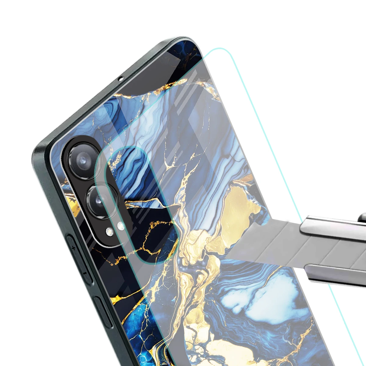 Shadowed Glow stylish phone case for oneplus nord ce 4 lite | glossy glass and slim fit