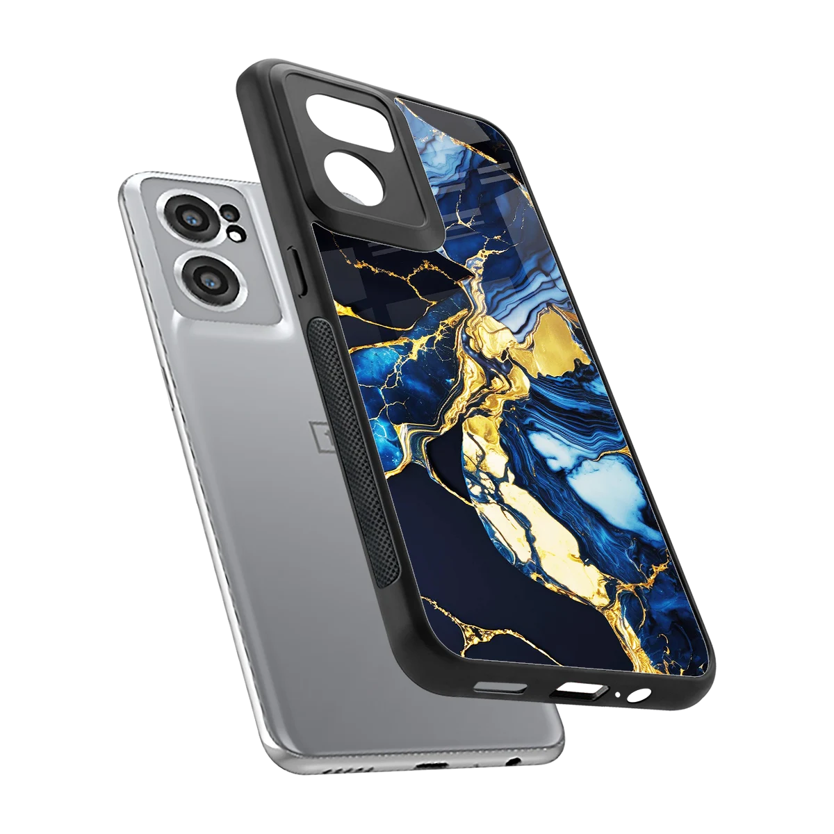 Shadowed Glow sleek oneplus nord ce 2 cover with tempered glass back and TPU edges