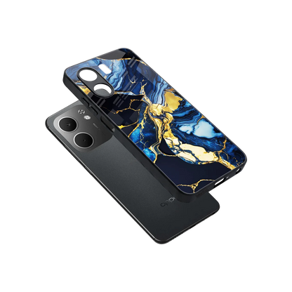 Shadowed Glow sleek oppo a5x 5g cover with tempered glass back and TPU edges