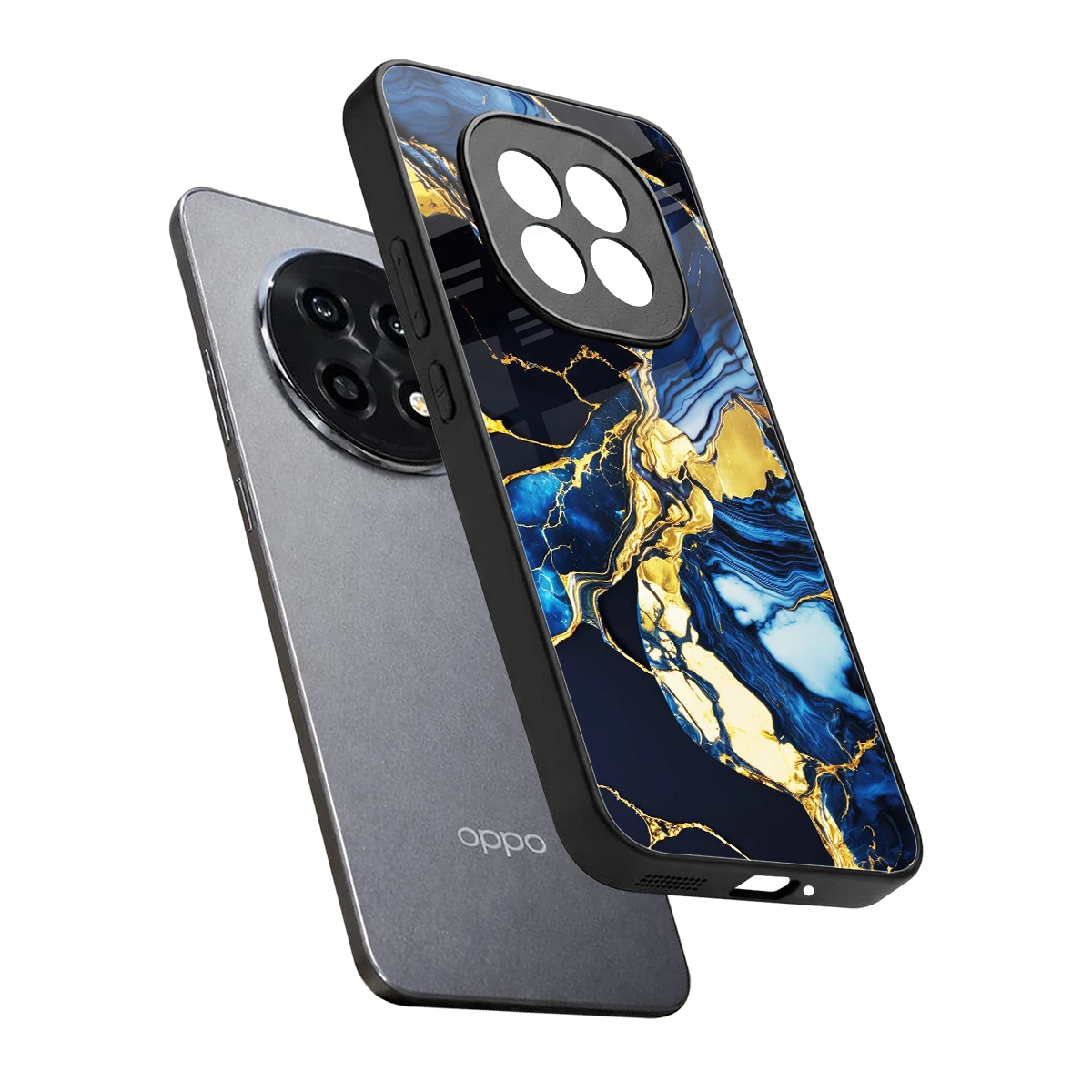 Shadowed Glow sleek oppo f29 pro 5g cover with tempered glass back and TPU edges