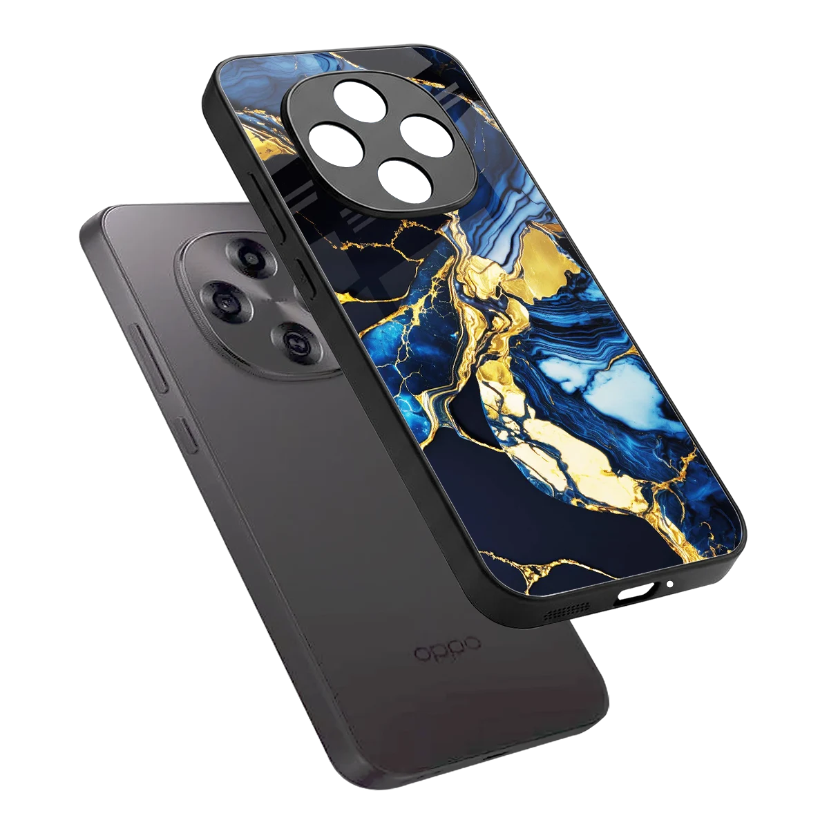 Shadowed Glow sleek oppo f31 pro 5g cover with tempered glass back and TPU edges