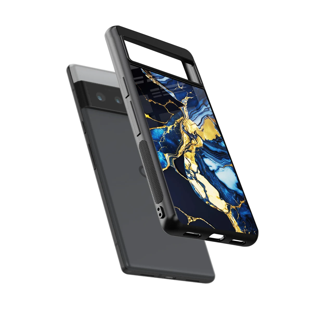 Shadowed Glow sleek google pixel 6 pro cover with tempered glass back and TPU edges