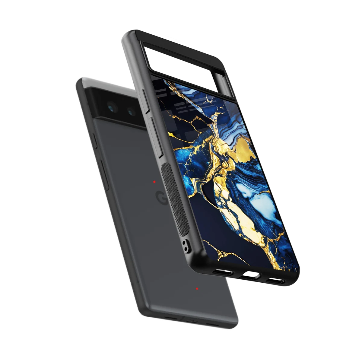 Shadowed Glow sleek google pixel 6 cover with tempered glass back and TPU edges