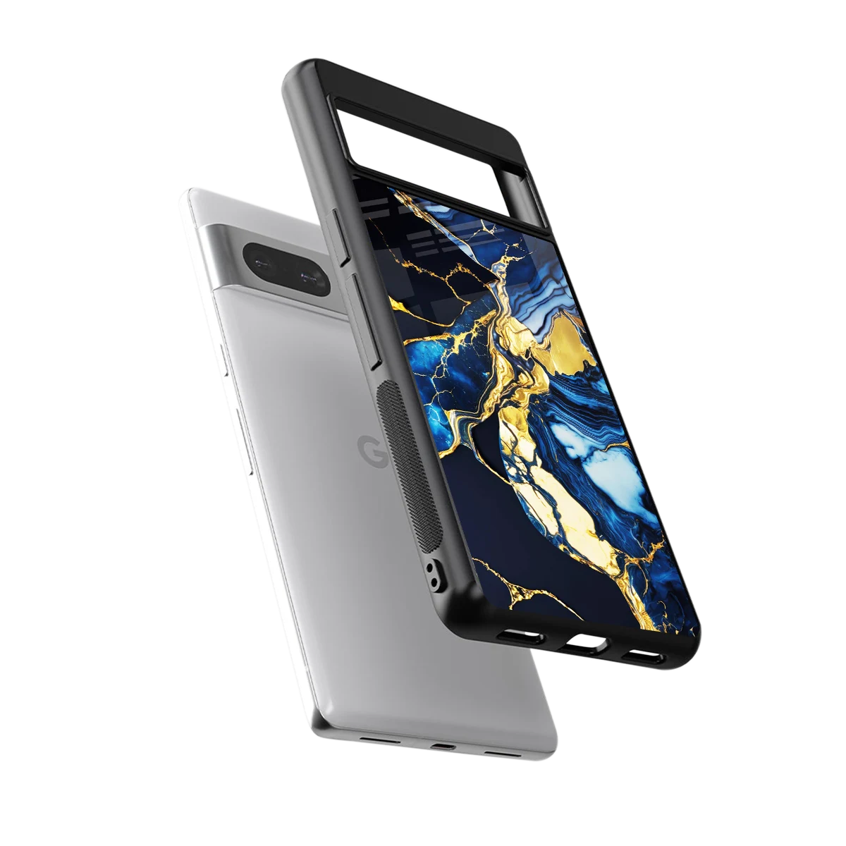 Shadowed Glow sleek google pixel 7a cover with tempered glass back and TPU edges
