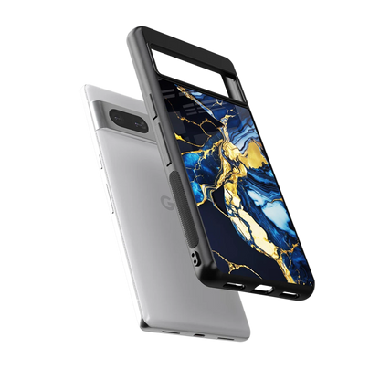 Shadowed Glow sleek google pixel 7 cover with tempered glass back and TPU edges