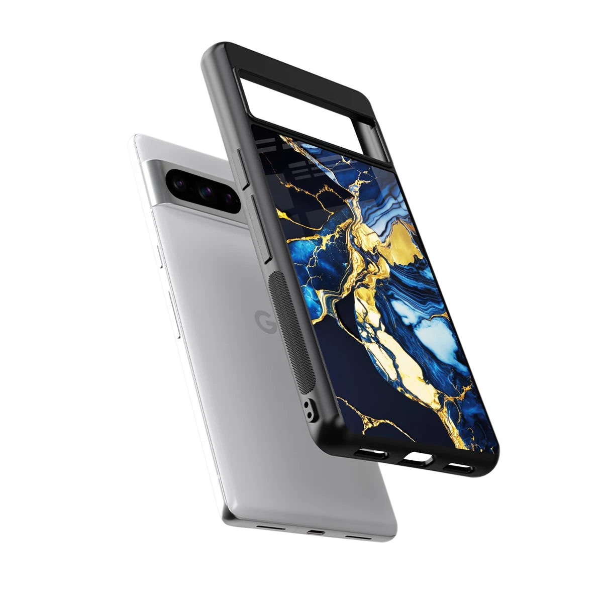 Shadowed Glow sleek google pixel 8 pro cover with tempered glass back and TPU edges