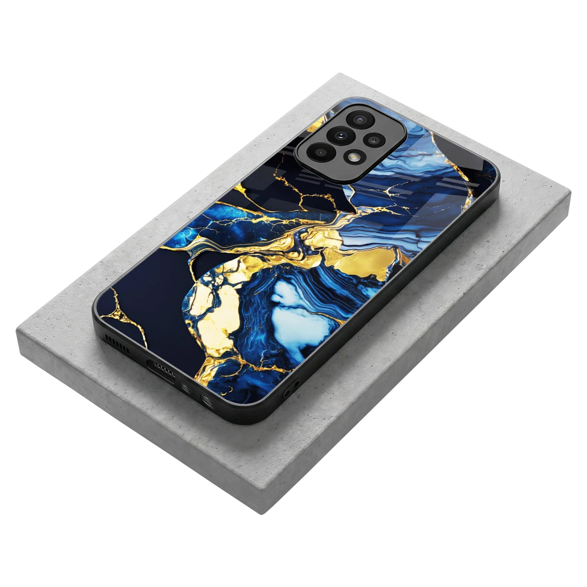 Shadowed Glow stylish phone case for samsung galaxy a23 | glossy glass and slim fit