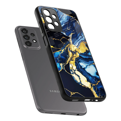 Shadowed Glow sleek samsung galaxy a23 cover with tempered glass back and TPU edges