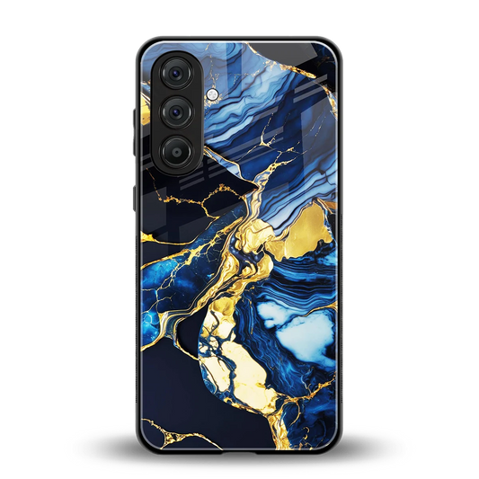 Shadowed Glow back phone cover | glass case for samsung galaxy m35 5g