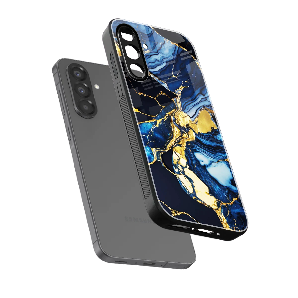 Shadowed Glow sleek samsung galaxy a17 5g cover with tempered glass back and TPU edges