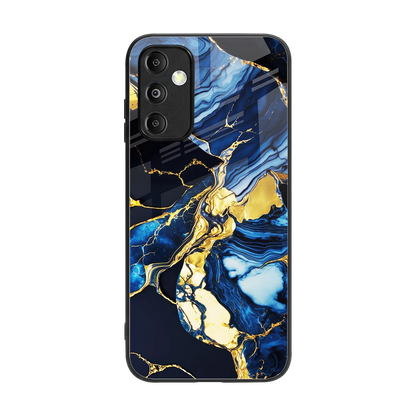 Shadowed Glow back phone cover | glass case for samsung galaxy m14 5g