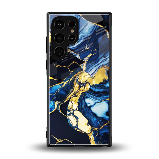 Shadowed Glow back phone cover | glass case for samsung galaxy s23 ultra