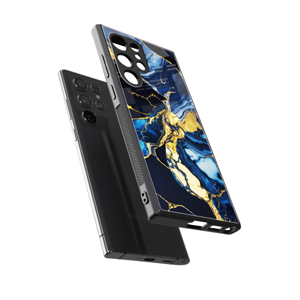 Shadowed Glow sleek samsung galaxy s23 ultra cover with tempered glass back and TPU edges