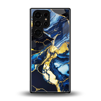 Shadowed Glow back phone cover | glass case for samsung galaxy s25 ultra